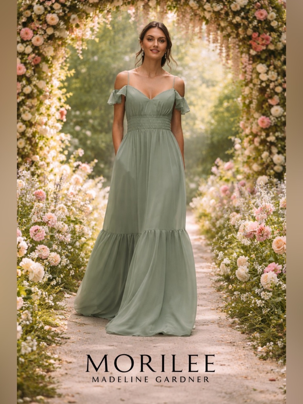 Mori Lee Soft Green Gown Madeline Gardner